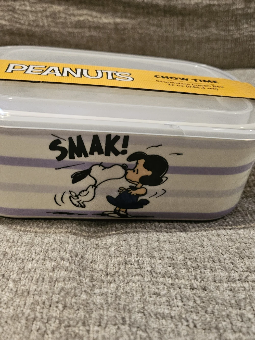 Peanuts Snoopy Food Storage Container, Clear & Purple